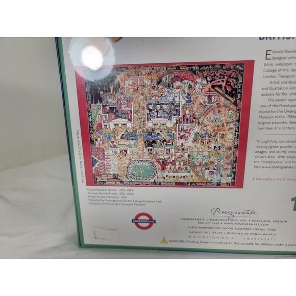 Underground Puzzle 1000pc Edward Bowden Thomas Derrick‎ British Empire Exhibit - Picture 8 of 8